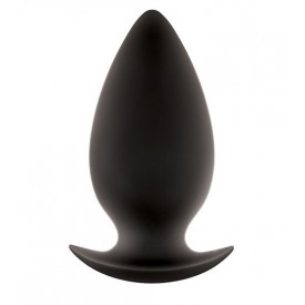 Чёрная анальная пробка большого размера Renegade Spades для ношения - 11,1 см.