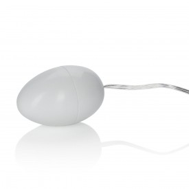 Круглое белое виброяйцо Pocket Exotics Vibrating Egg